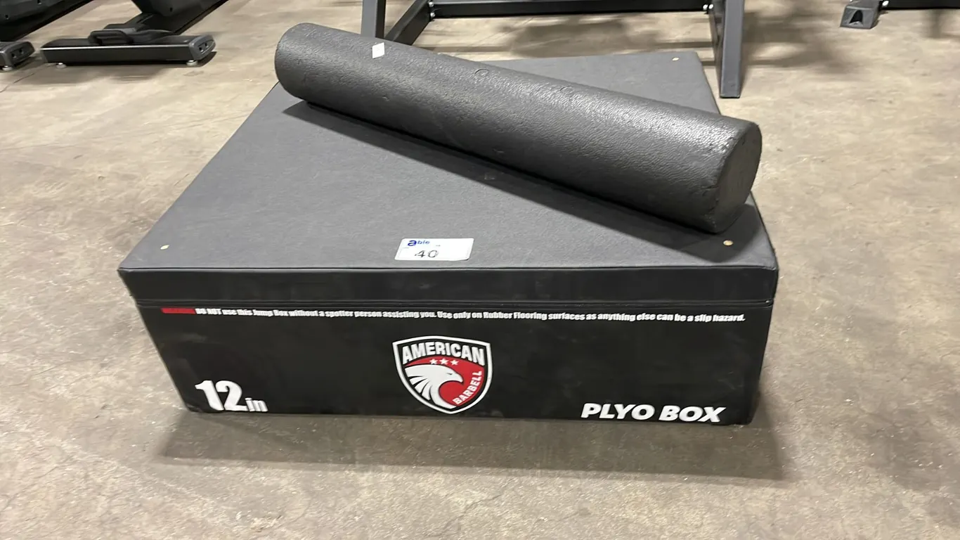 AMERICAN BARBELL 12" SOFT PLYO JUMP BOX & FOAM ROLLER