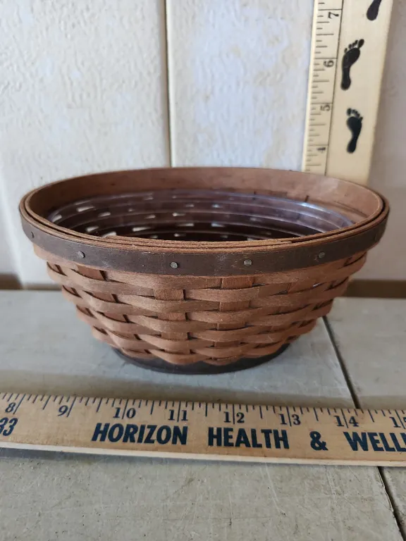 2008 Longaberger Fall Kick-Off Football Basket W/Protector 7.75"X5"X3"
