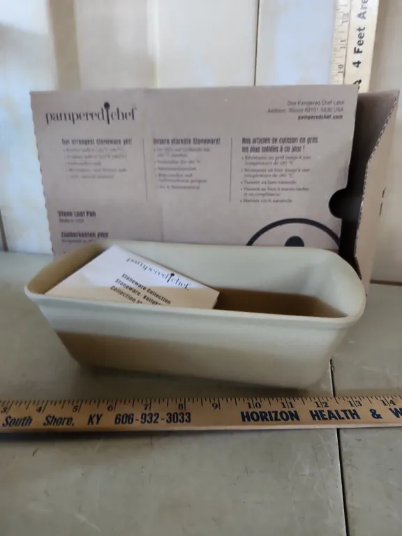 Pampered Chef Stone Loaf Pan New In Box