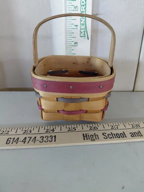 1990 Royce Craft Basket Roscoe Village 4"X4"X4.25"