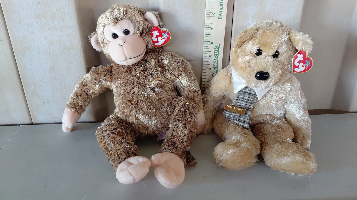 TY Beanie Buddies Dad-E & Bonsai