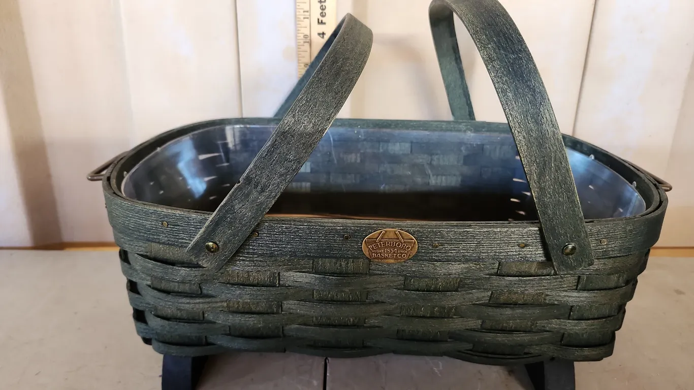Peterboro Basket W/Protector & Feet 19.5"X12"X6.75"