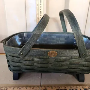 Peterboro Basket W/Protector & Feet 19.5"X12"X6.75"