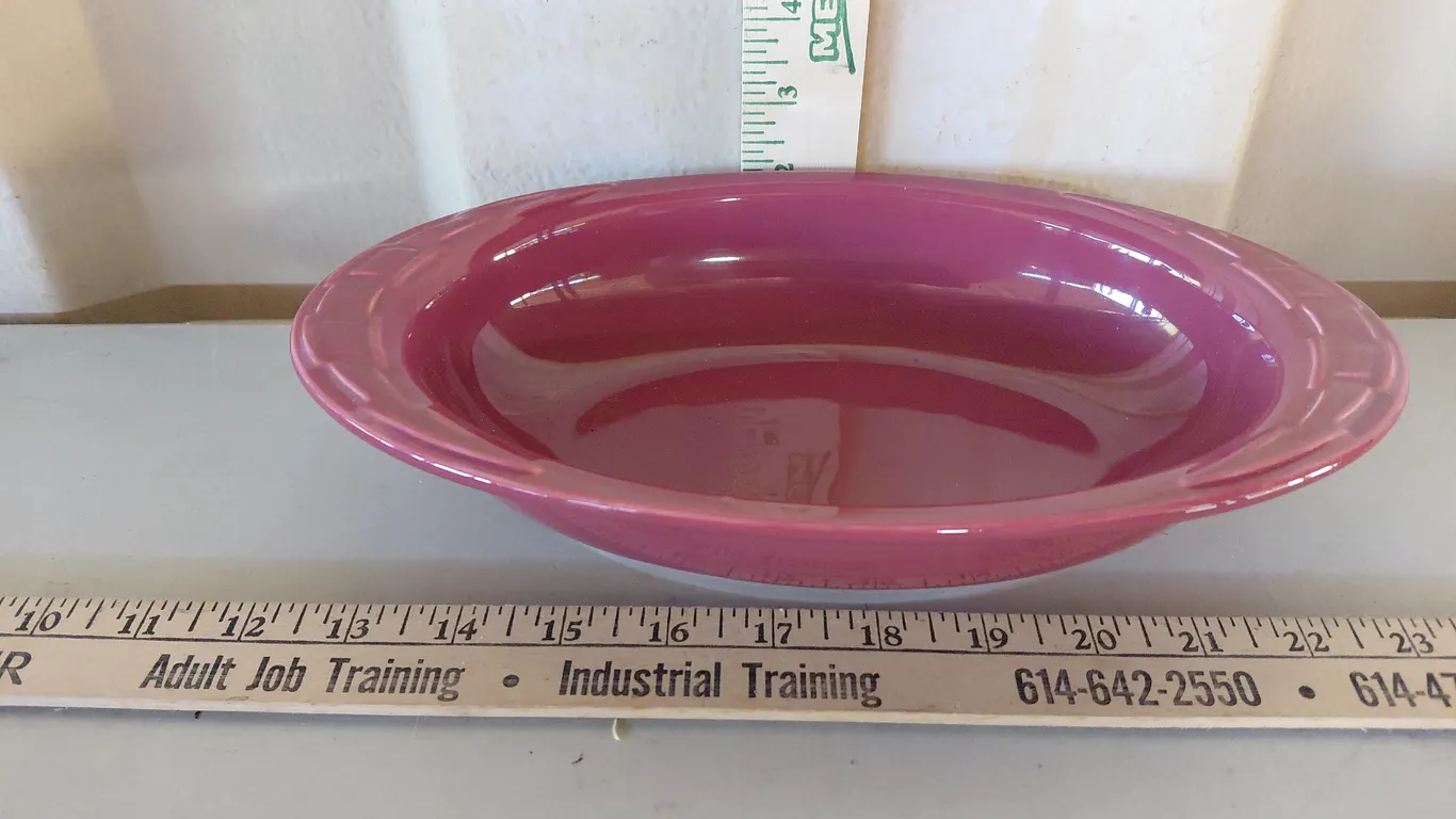 Longaberger Pottery Woven Traditions Oval Baking Dish 11"X6.25"X2.25"