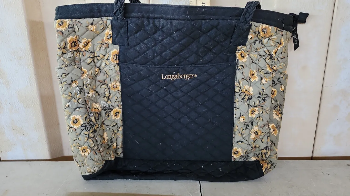 Longaberger Large Tote Bag, Some Damage