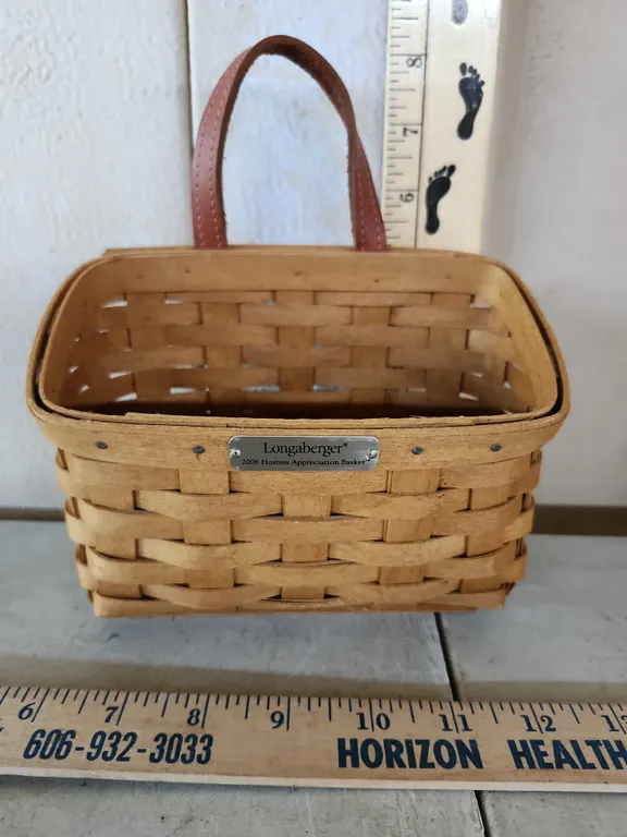 2006 Longaberger Hostess Appreciation Basket 7"X3.25"X5.25"