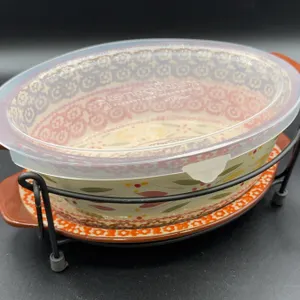 Temptations Old World 1.5 Quart Casserole Dish & Accessories