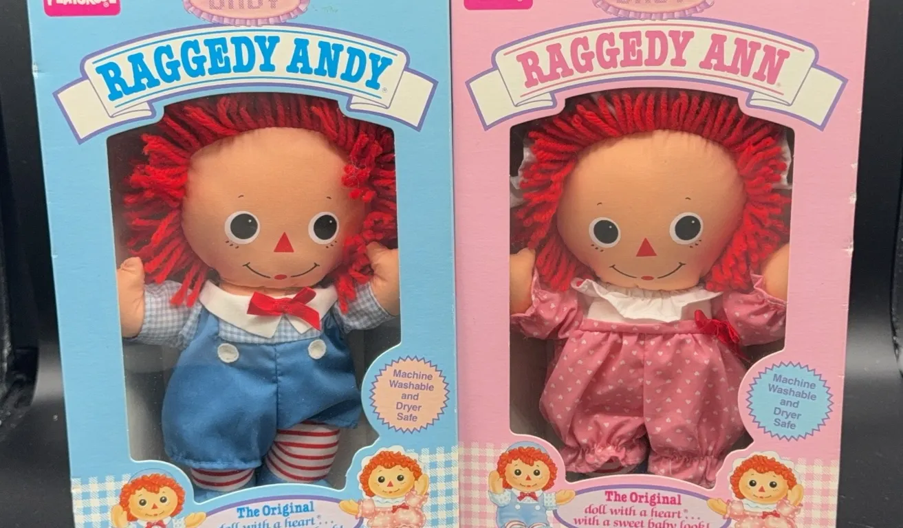 Playskool Baby Raggedy Ann & Andy Dolls