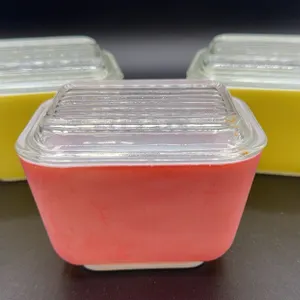 3 Vintage Pyrex Refrigerator Dishes