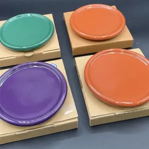 4 Longaberger Pottery Lids/Coasters