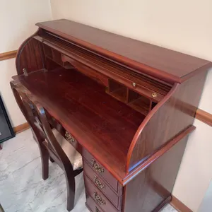 Very Nice Roll Top Desk and Chair
