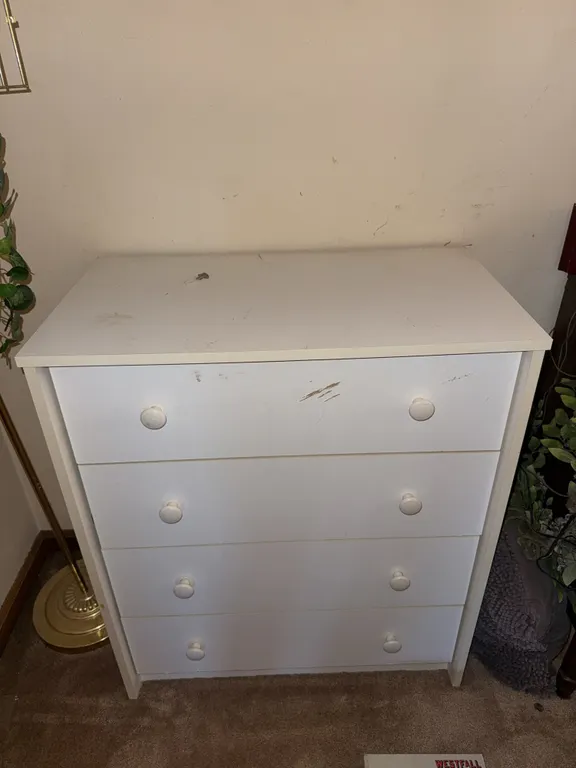 White dresser