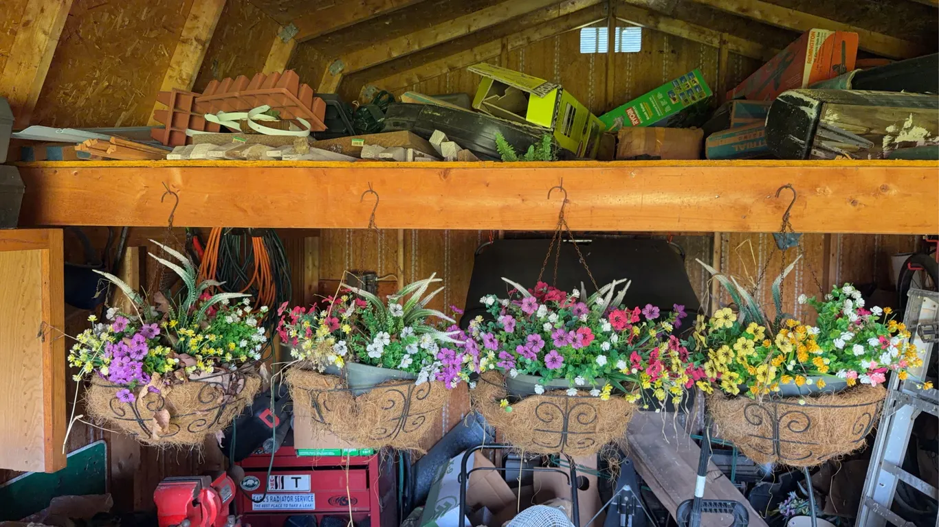 Fake Hanging Baskets