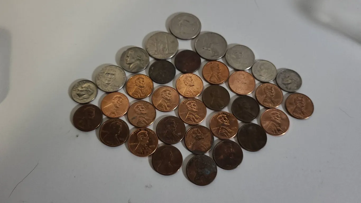 US Circulated Coins Lot: Quarters, Nickels, Dimes, Pennies