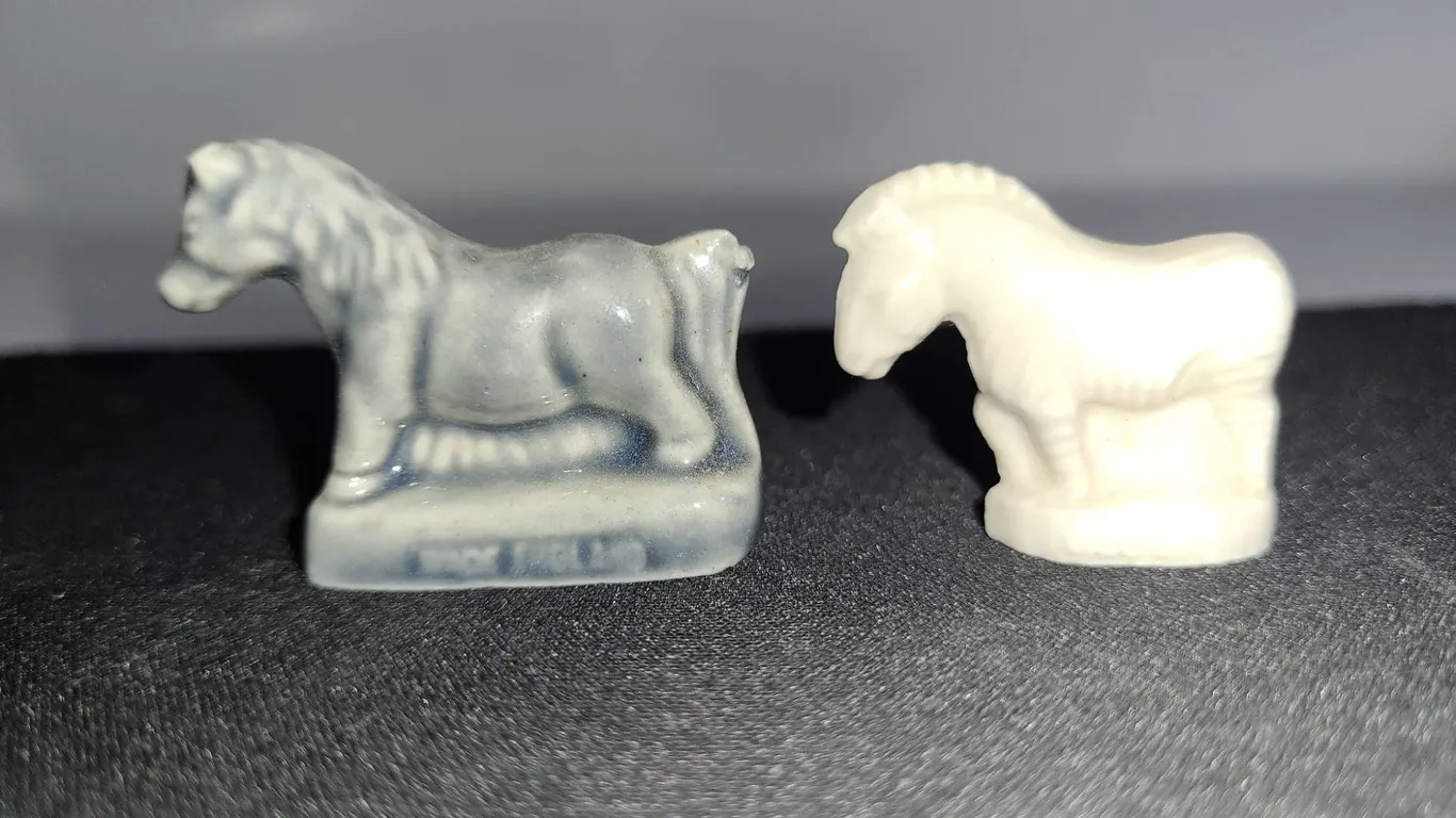 Wade Porcelain Animal Figures, Horse Forms, 2 Pieces
