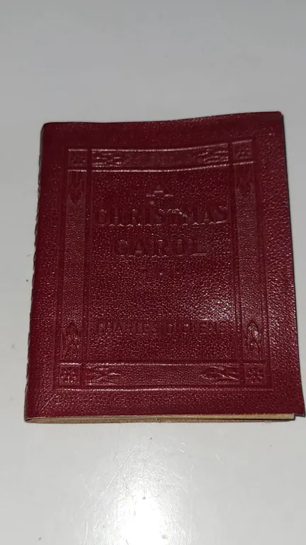 Leather Bound 'A Christmas Carol' by Charles Dickens Booklet