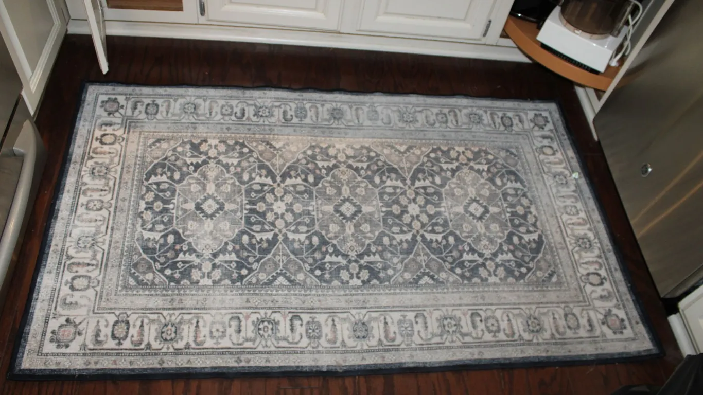 Charcoal & Beige Area Rug