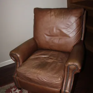 Pottery Barn Leather Club Chair