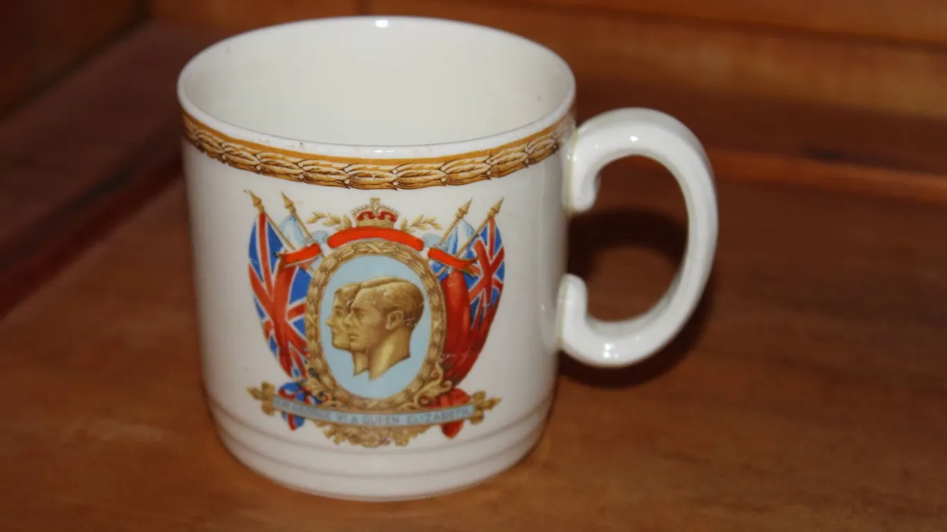 Edward VIII Coronation Mug by Grimwades, Union Jack Motif