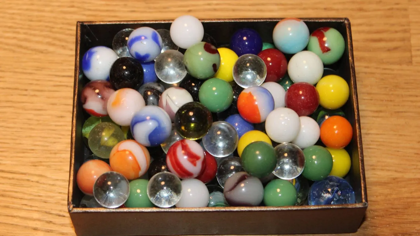 Glass Marbles Multi-Color, Various Designs