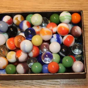 Glass Marbles Various Colors and Patterns