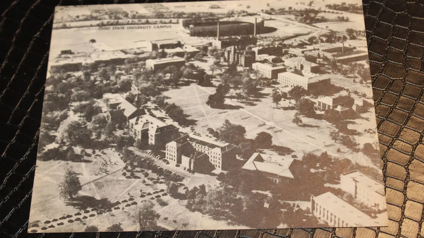 Ohio State University Campus Jumbo Postcard 3¢ Unused