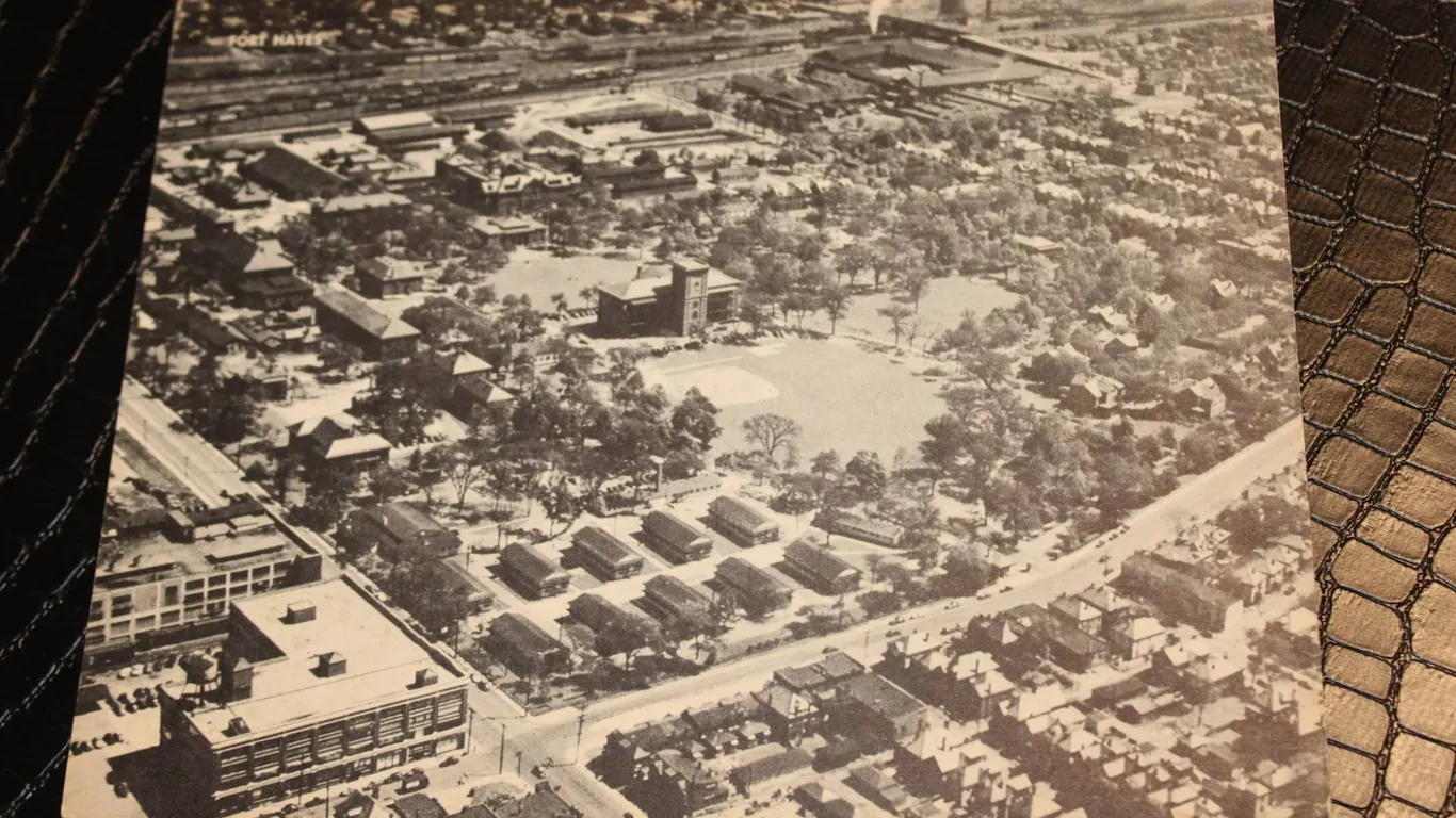 Fort Hayes Aerial View Columbus Ohio Jumbo Post Card