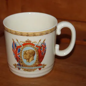 Crown Ducal King Edward VIII Coronation Mug Union Flags