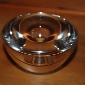Signed Modernist Clear Glass Bowl by Kosta Boda