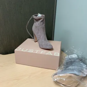 JustFab Jesyna Ankle Booties Sphinx Size 8.5 Textile Upper