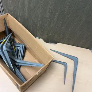 Stanley Steel Shelf Brackets Assorted Sizes Box Lot