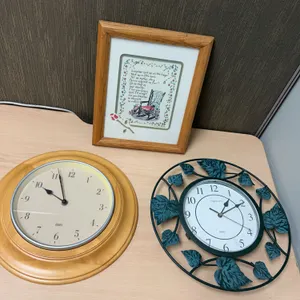 Ingraham Wall Clock, Wood Wall Clock, Framed Poem Art