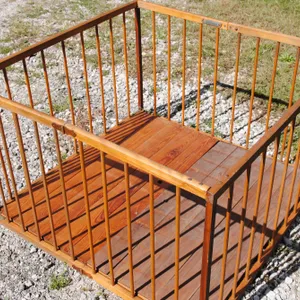 Vintage Wooden Playpen