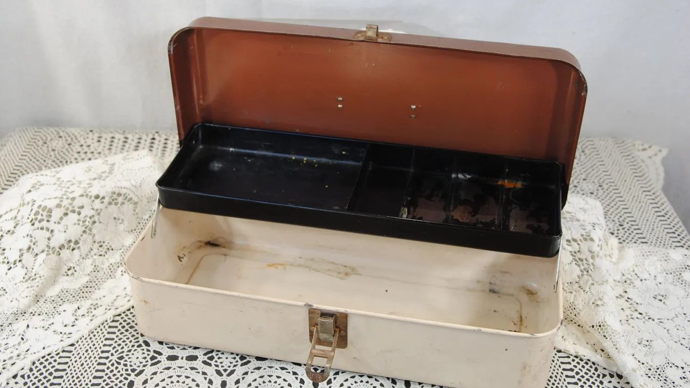 Vintage Metal Tackle Box