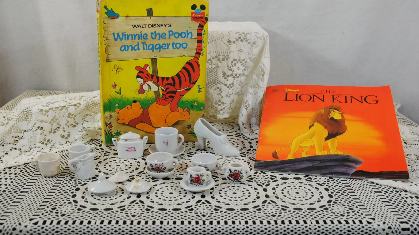 Books and Mini Tea Sets