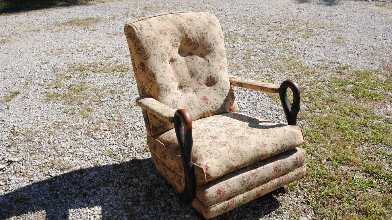 Antique Swan Armed Chair