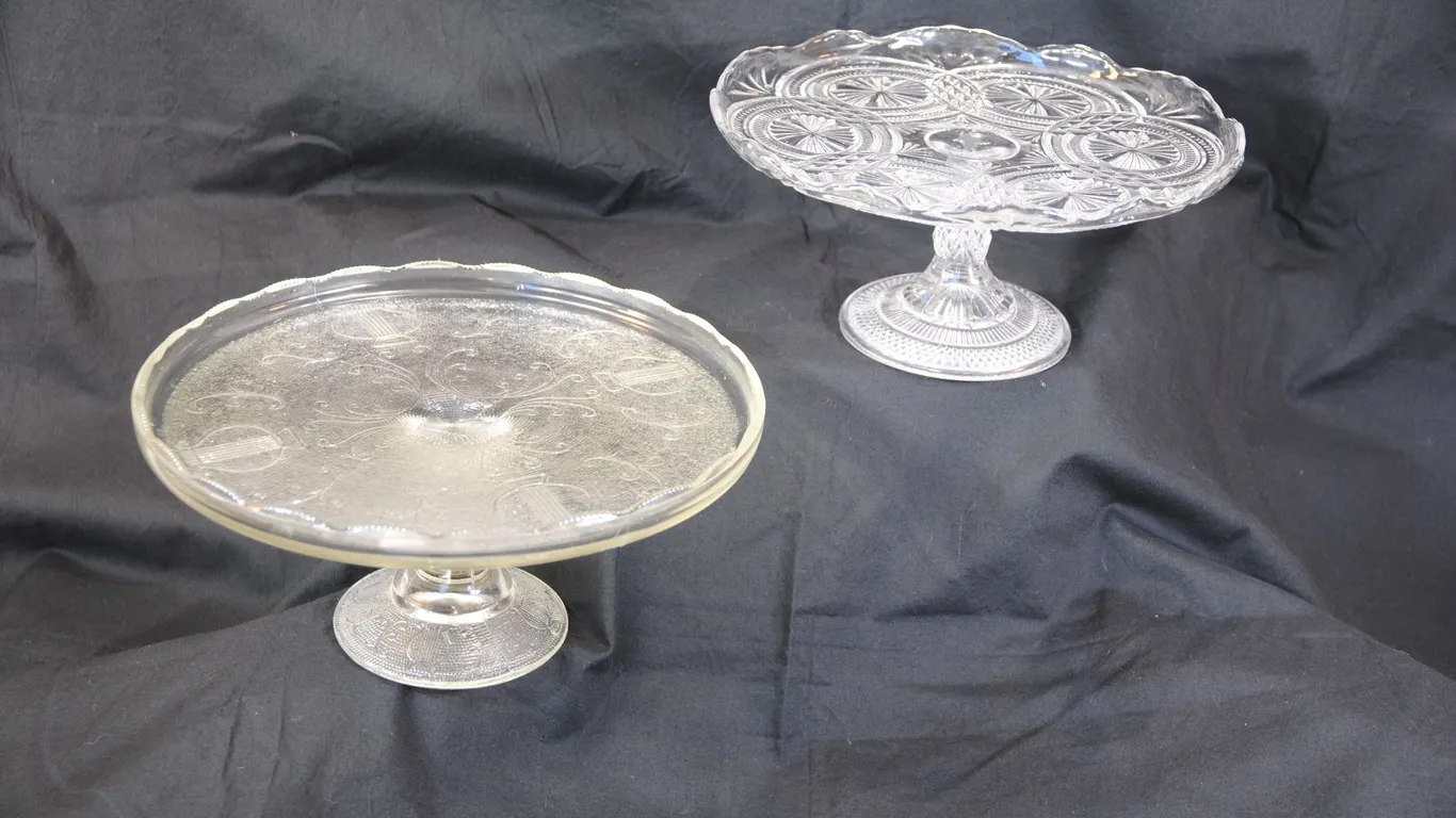Vintage Pedestal Cake Plates