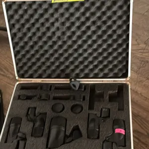 PreSonus DM-7 drum microphone system. Includes (1) BD-1 dynamic kick drum mic, (4) ST-4 dynamic mics with mounts, foam windscreens, and hard-shell car