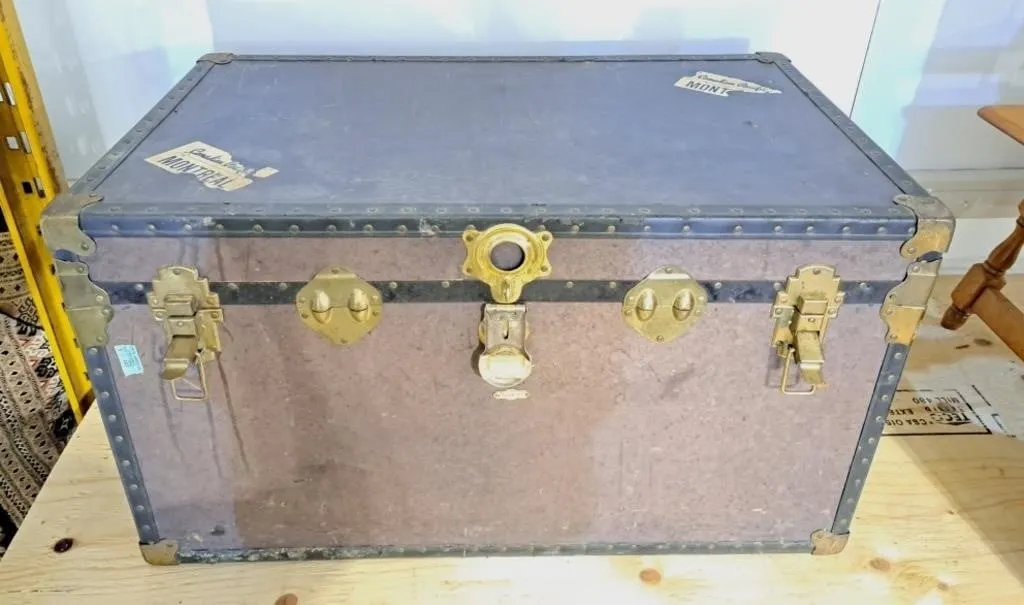 Vintage traveling trunk