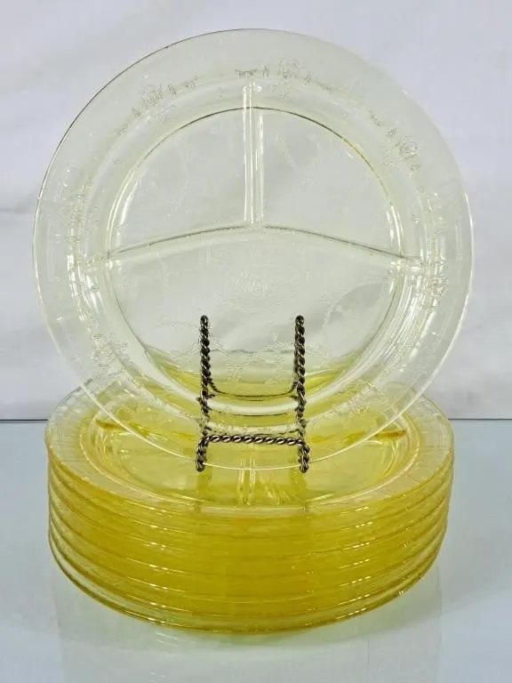 Gorgeous Set of Anchor Hocking Yellow "Cameo"