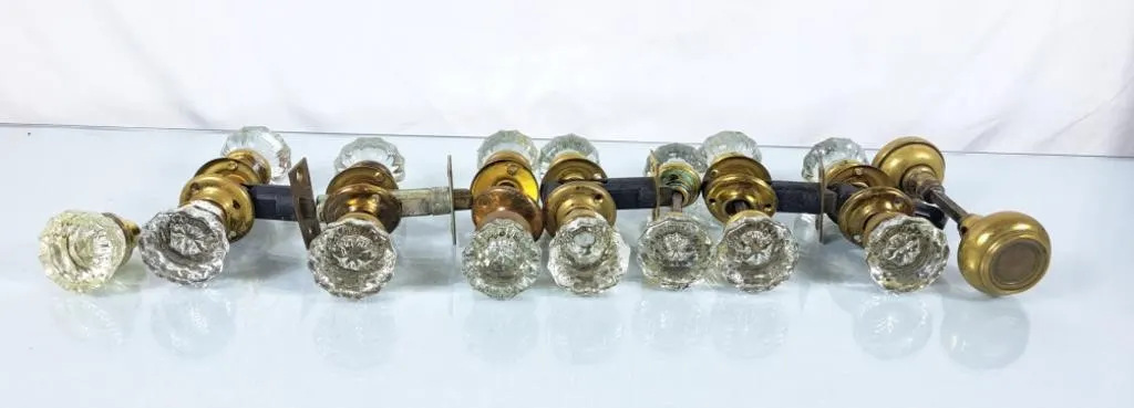 Collection of Vintage Glass Door Knobs