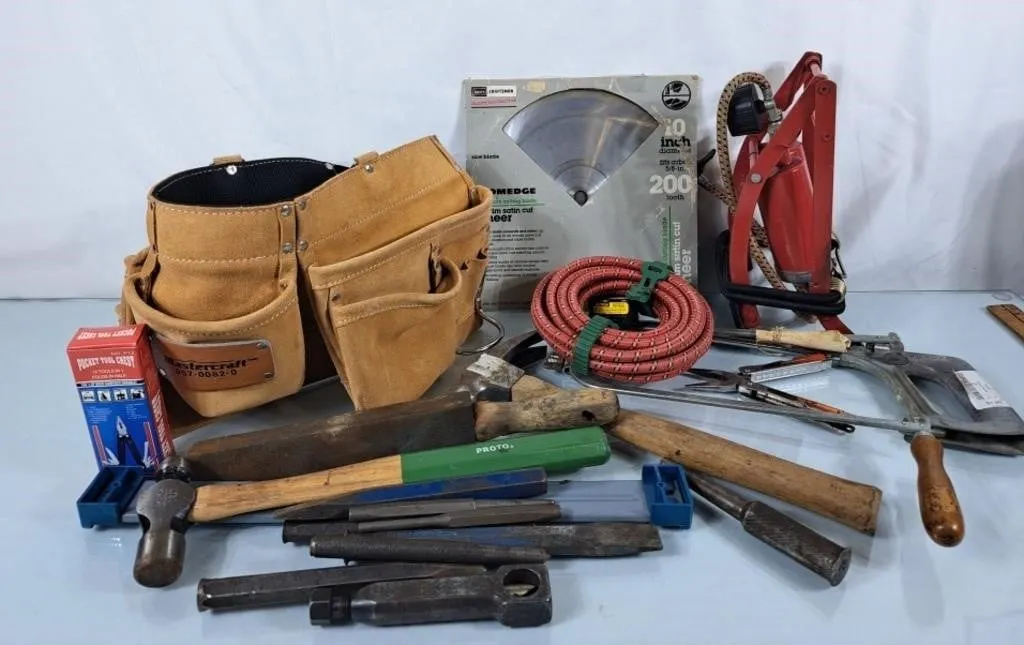 Mastercraft Tool Belt, Craftsman 10" Saw Blade,