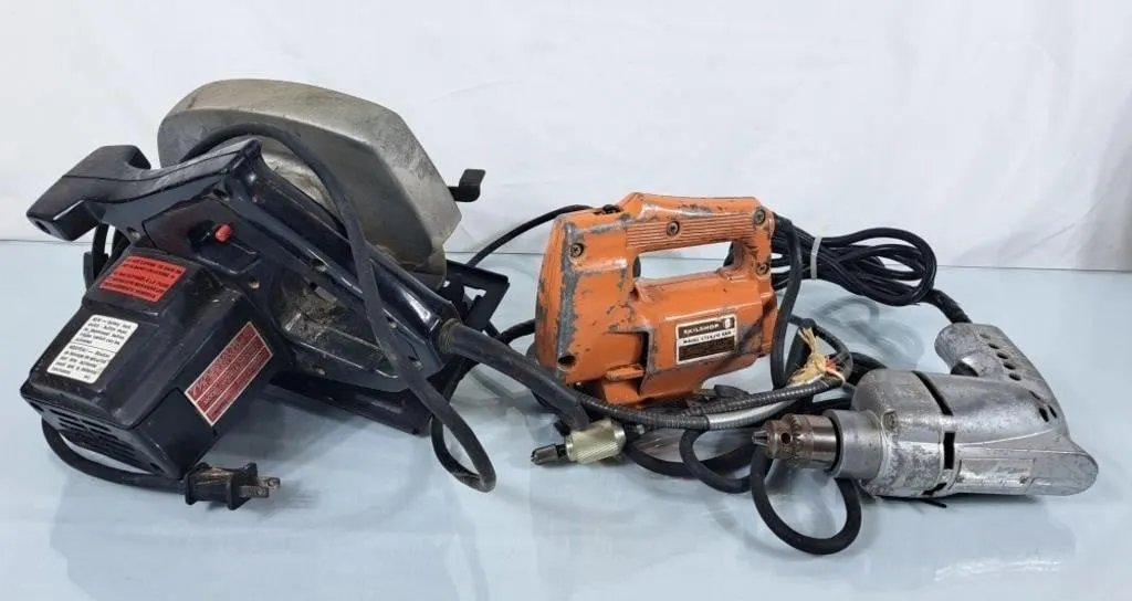 Skilshop Jig Saw, Millers Falls 1/4" Drill,