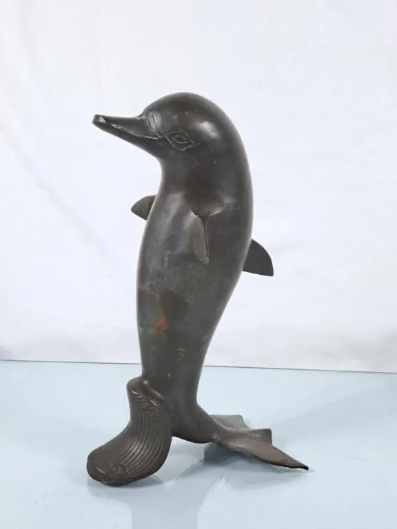 Unique Brass Dolphin Figurine