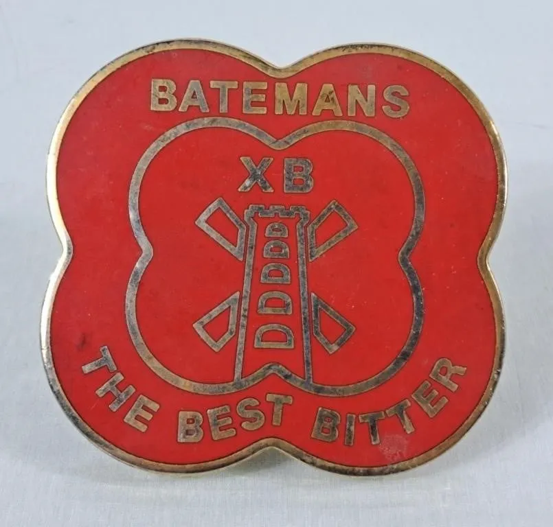 Vintage Bateman's XB Bitter Beer Pump Badge