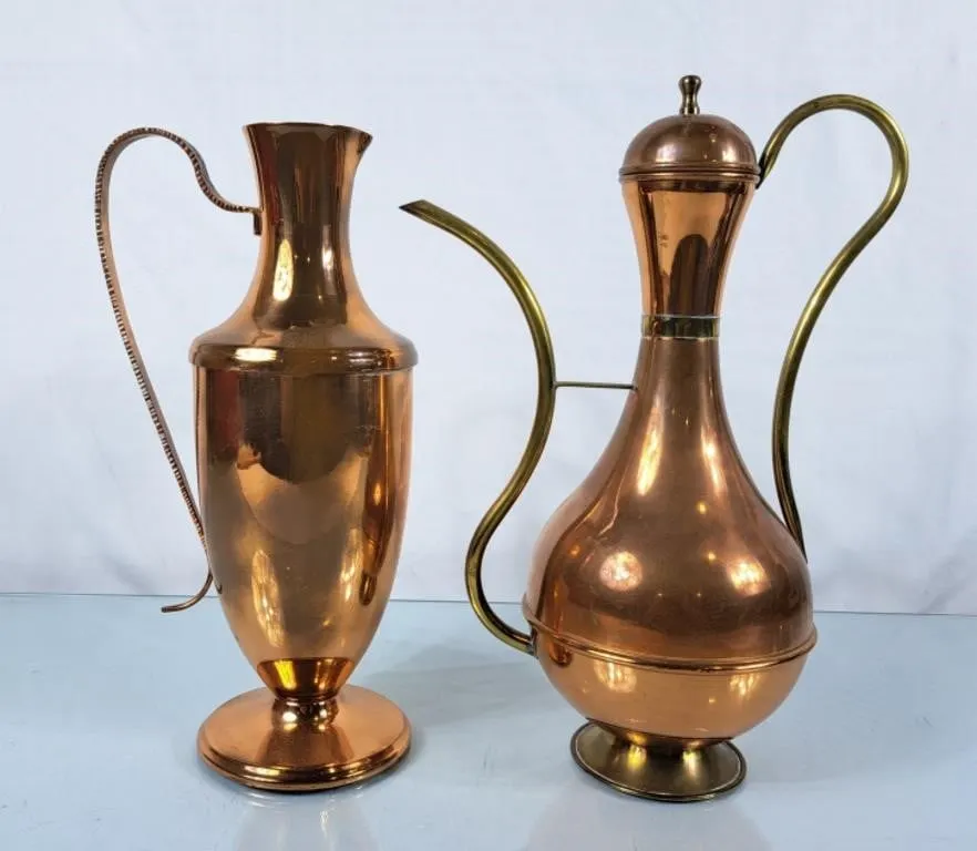 Lovely Copper Coffee Pot & Water Pitcher