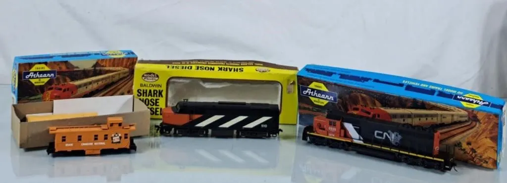 Trio of Model Trains