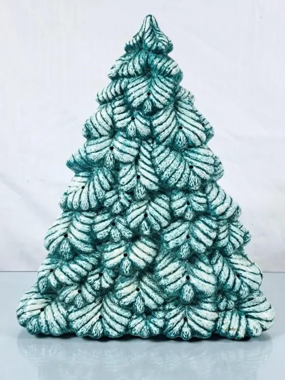 Ceramic Tree - 15"H, Missing Base & Light Pegs