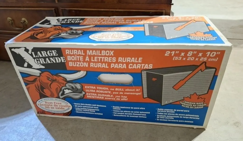Large rural mailbox