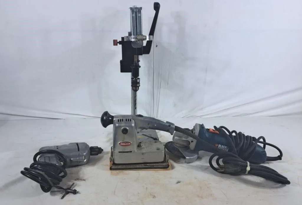 WolfCraft Drill Press, SunBeam Electric Sander,